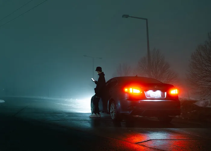 onderweg autopech hebben