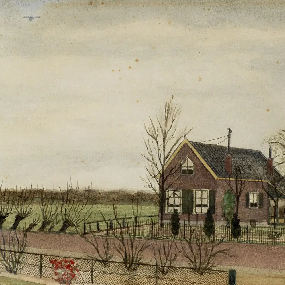 Een huis aan de Brandenburgerweg in Bilthoven op een oude afbeelding: rijscholen in Bilthoven vergelijken