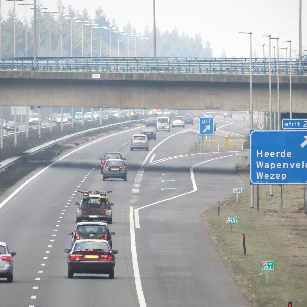 De A50 bij Heerde, waar je de rijscholen in Heerde kunt vergelijken