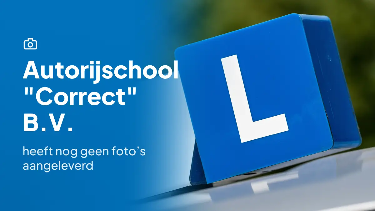 Autorijschool "Correct" B.V. in Katwijk heeft nog geen foto's aangeleverd