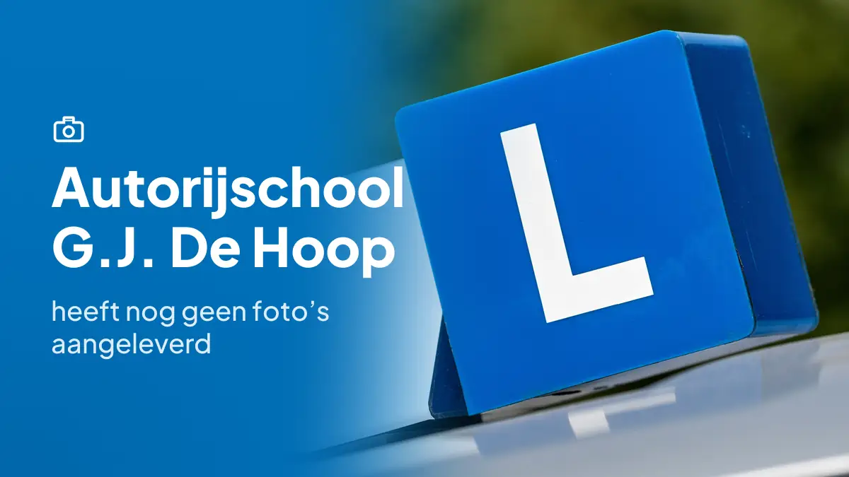 Autorijschool G.J. De Hoop in Harderwijk heeft nog geen foto's aangeleverd