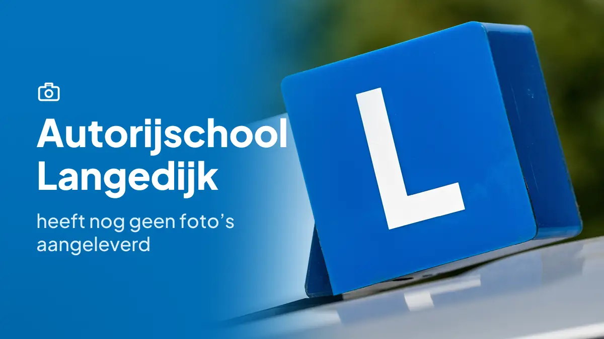 Autorijschool Langedijk in Noord-Scharwoude heeft nog geen foto's aangeleverd