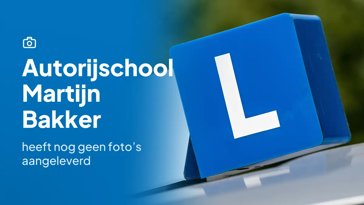 Autorijschool Martijn Bakker in Veldhoven heeft nog geen foto's aangeleverd