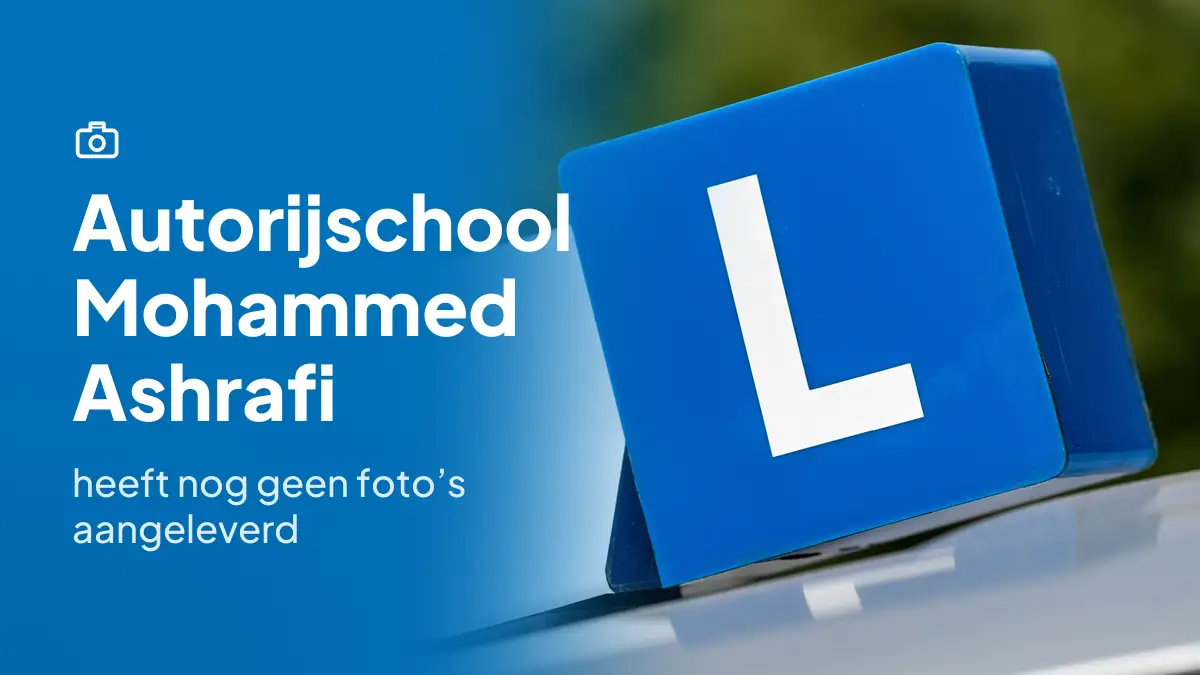 Autorijschool Mohammed Ashrafi in Rotterdam heeft nog geen foto's aangeleverd