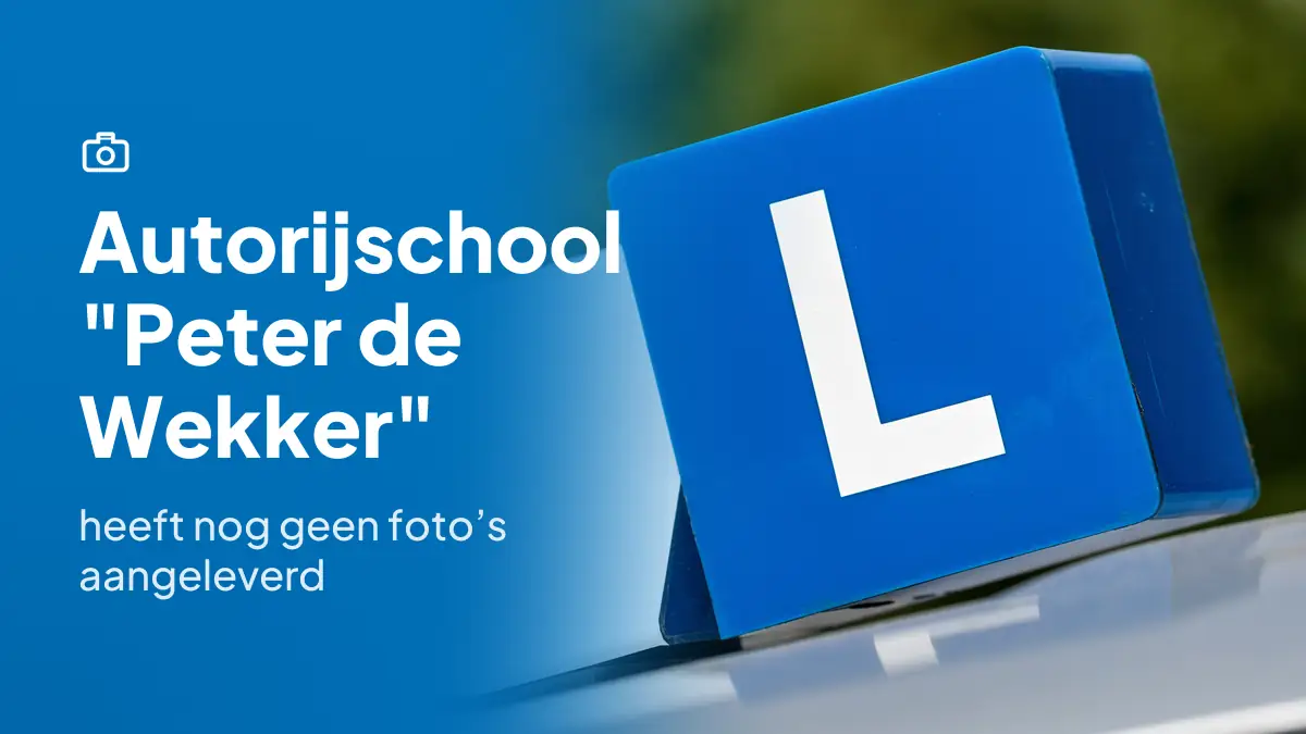 Autorijschool "Peter de Wekker" in Leiderdorp heeft nog geen foto's aangeleverd