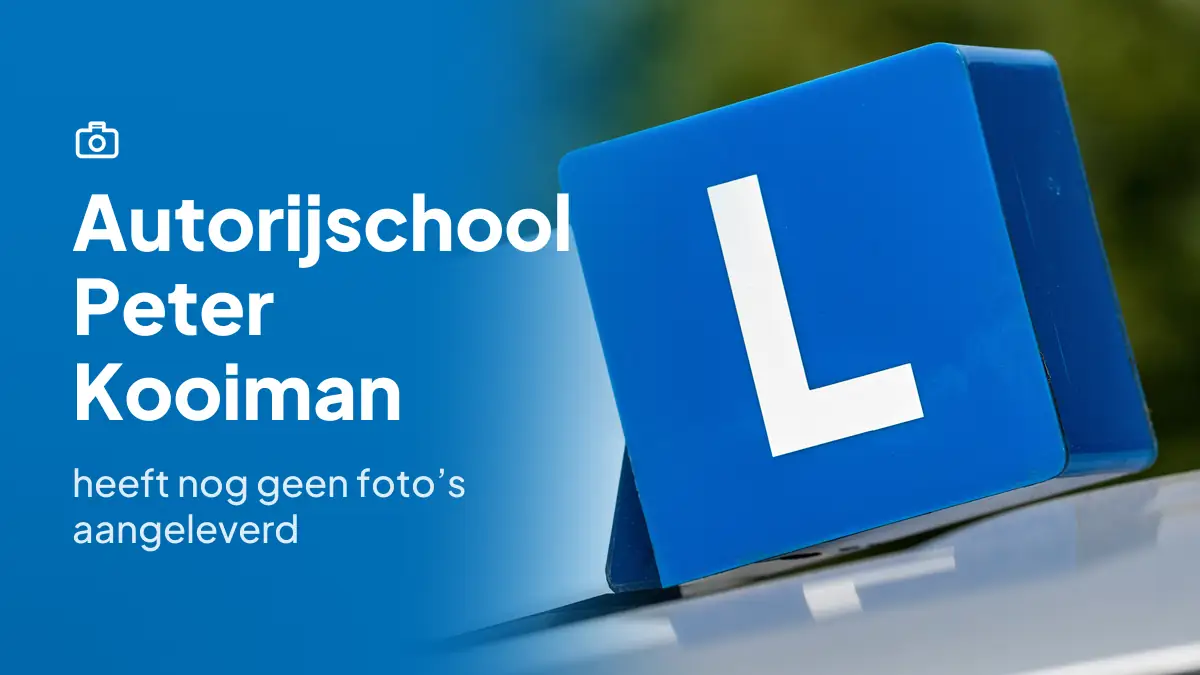 Autorijschool Peter Kooiman in Amersfoort heeft nog geen foto's aangeleverd