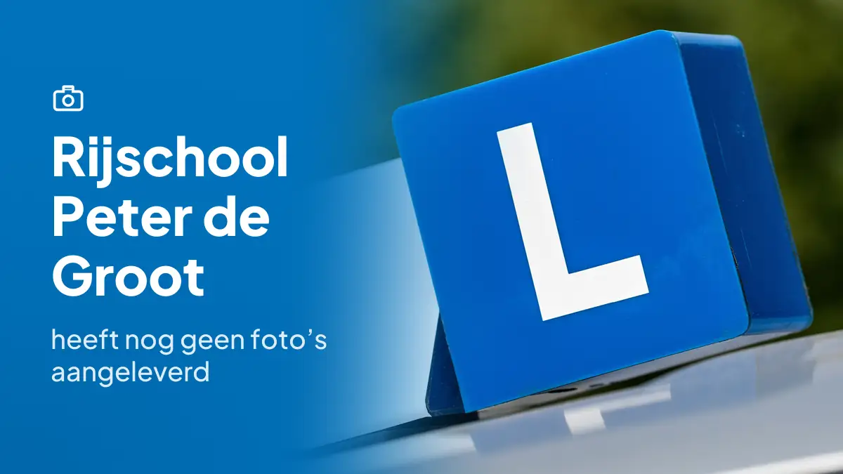 Rijschool Peter de Groot in Streefkerk heeft nog geen foto's aangeleverd