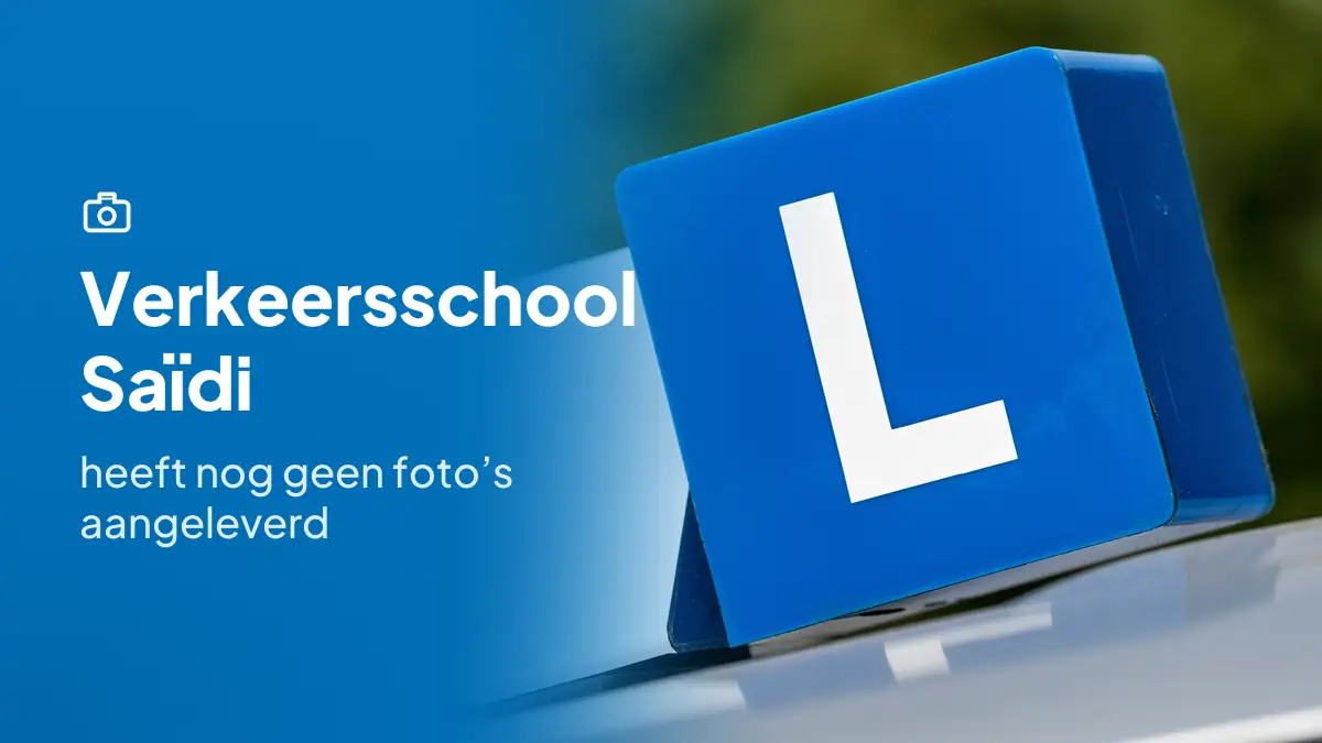 Verkeersschool Saïdi in Amsterdam heeft nog geen foto's aangeleverd