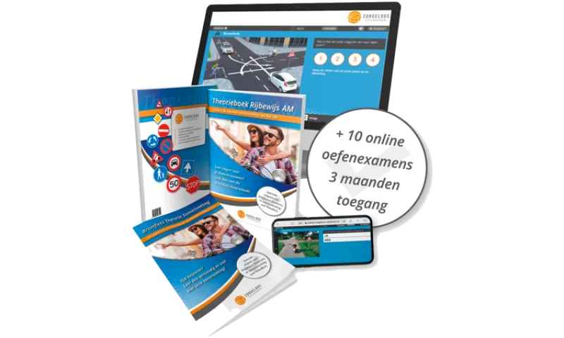 Scooter theorie boek met samenvatting en 10 online oefenexamens